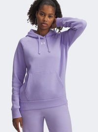 Under Armour Rival Fleece Women Lifestyle Hoody Purple