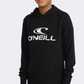 Oneill Logo Boys Lifestyle Hoody Black Out/White