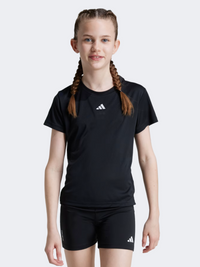 Adidas Train Essentials Regular Fit Logo Kids-Girls Sportswear T-Shirt Black/White
