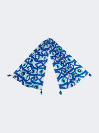 Amelie Women Beach Sarong Blue/White