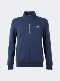 Erke Full Zip Men Running Sweatshirt Dark Blue