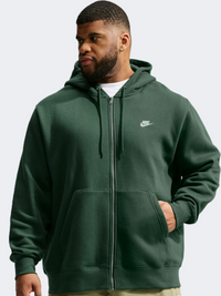 Nike Club Fleece Men Lifestyle Hoody Fir/White