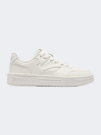 Erke Skateboard Women Lifestyle Sneakers Light White