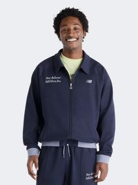 New Balance Sport Legacy Pique Men Lifestyle Jacket Dark Night