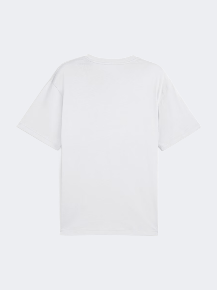 Puma Essentials Relaxed Small Number 1 Logo Men Lifestyle T-Shirt White/Black