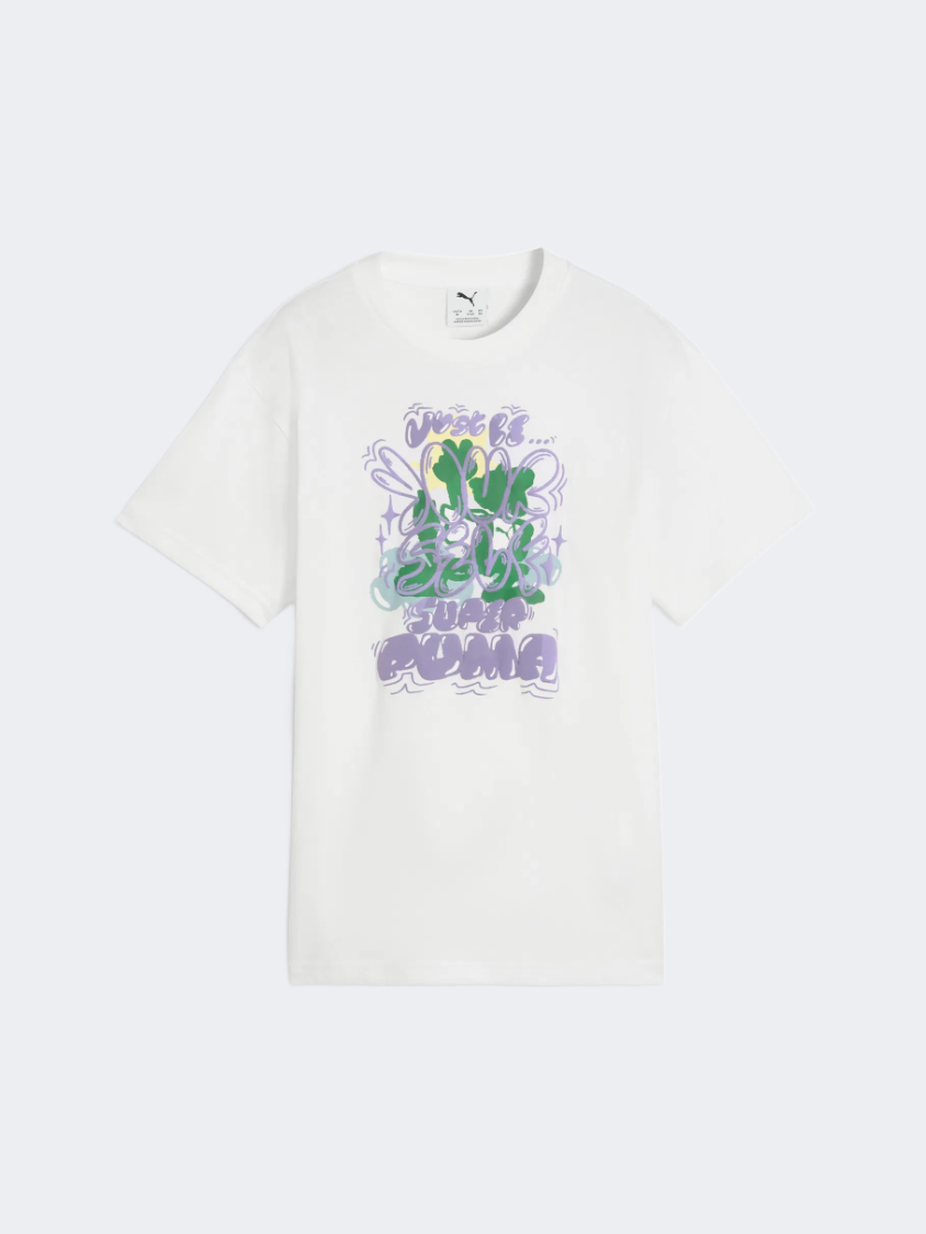 Puma Graphic Super Men Lifestyle T-Shirt White