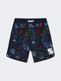 Color Kids Aop Boys Swim Short Dress Blue
