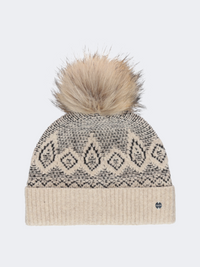 Chaos Tycen Pom Women Lifestyle Beanie Heather Oatmeal