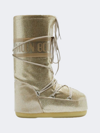 Moon Boot Icon Glitter Women Skiing After Ski Gold