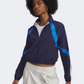 Under Armour Icon Crinkle Women Lifestyle Jacket Navy/White/Blue