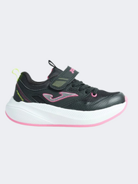 Joma Ferro 2430 Gs-Girls Running Shoes Black/Fuchsia