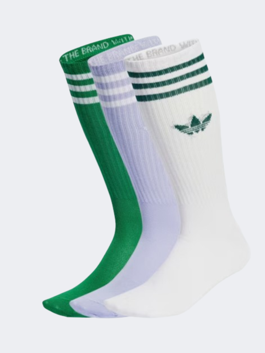 Adidas  Unisex Original Sock Violet/Green/White