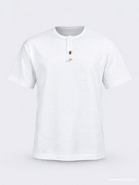 Oil & Gaz Casual Men Lifestyle T-Shirt White