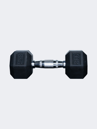 Irm-Fitness Factory Hex Rubber Dumbbell 8 Kg Fitness Weights Black