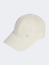 Adidas Everyday Icons With Tonal Metal Trefoil Unisex Originals Cap Cloud White