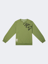 Erke Pullover Kids-Boys Basketball Sweatshirt Green