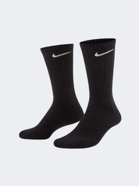 Nike Everyday Cushioning Crew 3P Unisex Lifestyle Sock Black/White