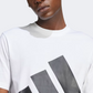Adidas Essentials Big Logo Men Sportswear T-Shirt White/Black