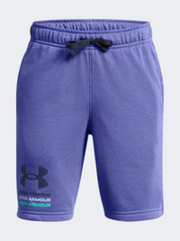 Under Armour Rival Terry Boys Training Short Starlight/Grey