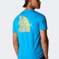 The North Face Foundation Tracks Graphic Men Hiking T-Shirt Skyline Blue
