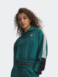 Under Armour Sport Terry Trend Women Lifestyle Hoody Rack Green/Black