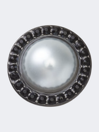 Crocs Pearl With Gem Base Lifestyle Pins Black/Grey