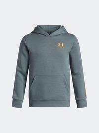 Under Armour Icon Fleece Taping Boys Lifestyle Hoody Jasper Blue