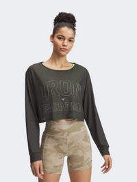 Under Armour Project Rock Iron Paradise Women Training Long Sleeve Green/City/Khaki