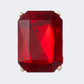 Crocs Ruby Square Gem Unisex Lifestyle Pins Red