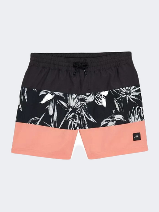 Oneill Caliblock Boys Beach Swim Short Blac/White