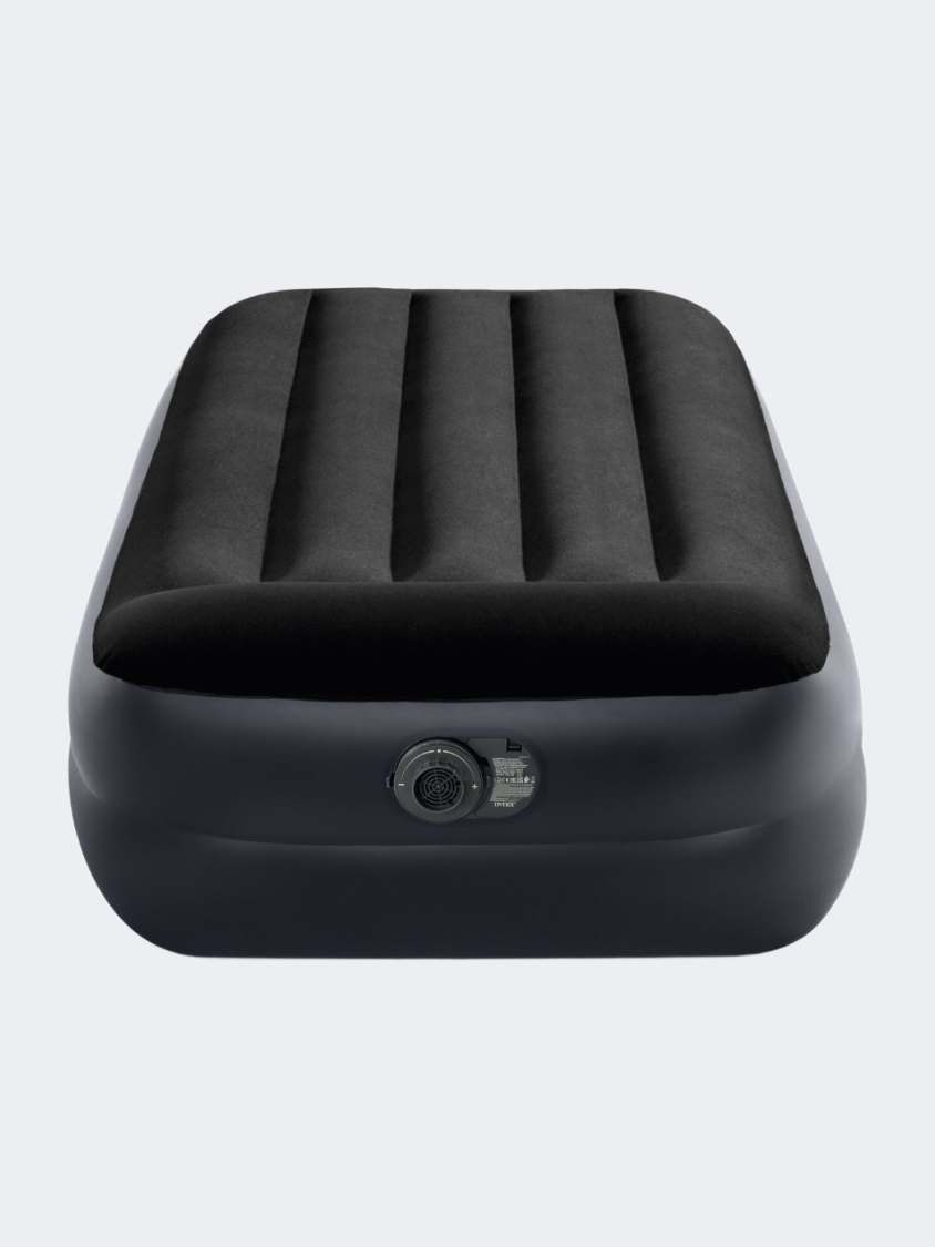 Intex Twin Pillow Airbed Fiber-Tech 99 X 191 X 42 Cm Beach Mats Black