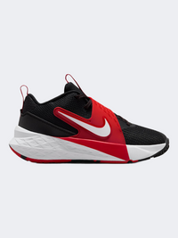 Nike Team Hustle D 12 Gs-Boys Basketball Shoes Black/Red/White