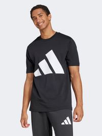 Adidas Essentials Big Logo Men Sportswear T-Shirt Black/White