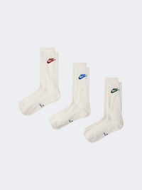 Nike Everyday Elevated Crew 3P Futura Unisex Lifestyle Sock Multicolor