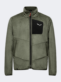 Salewa Puez Warm Full Zip Men Hiking Fleece Faded Green