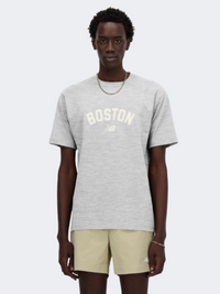 New Balance Hommage To Run Graphic Men Lifestyle T-Shirt Ash Heather