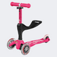 Micro Mini Deluxe 3-In-1 Deluxe Plus Girls Skating Scooter Pink