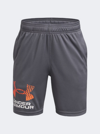 Under Armour Tech Logo Boys Training Short Castlerock/White