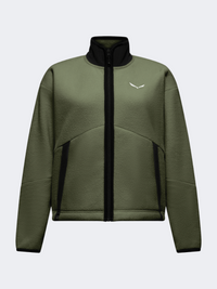 Salewa Fanes Full Zip Women Hiking Jacket Faded Green