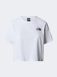 The North Face Simple Dome Cropped Relaxed Women Lifestyle T-Shirt Tnf White