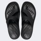 Crocs Getaway Platform Toe Loop Women Lifestyle Slippers Black