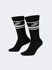 Nike Unisex Sportswear Everyday Essential Crew Socks White Black