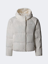 The North Face North Down Hooded Girls Hiking Jacket White Dune