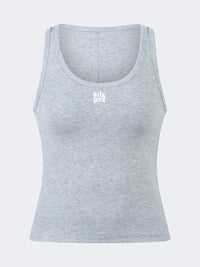 Oil And Gaz Ribbed Women Lifestyle Tank Grey