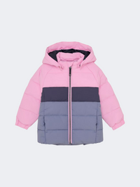 Color Kids Quilt And Colorblock Infant Skiing Jacket Bonbon