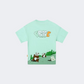 Erke Crew Neck Kids-Girls Lifestyle T-Shirt Green