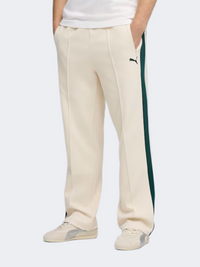 Puma T7 Relaxed Jacquard Men Lifestyle Pant Alpine Snow/Green