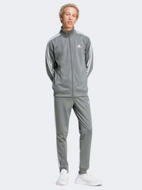 Adidas Basic 3S Tricot Men Sportswear Suit Grey