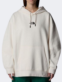 The North Face Essential Oversized Women Lifestyle Hoody White Dune