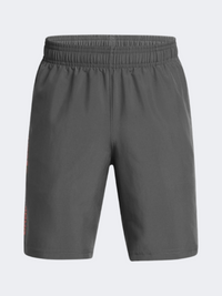 Under Armour Tech Woven Wordmark Boys Training Short Castlerock/Fire